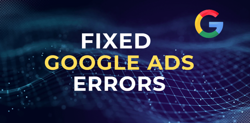 Fixed google ads error